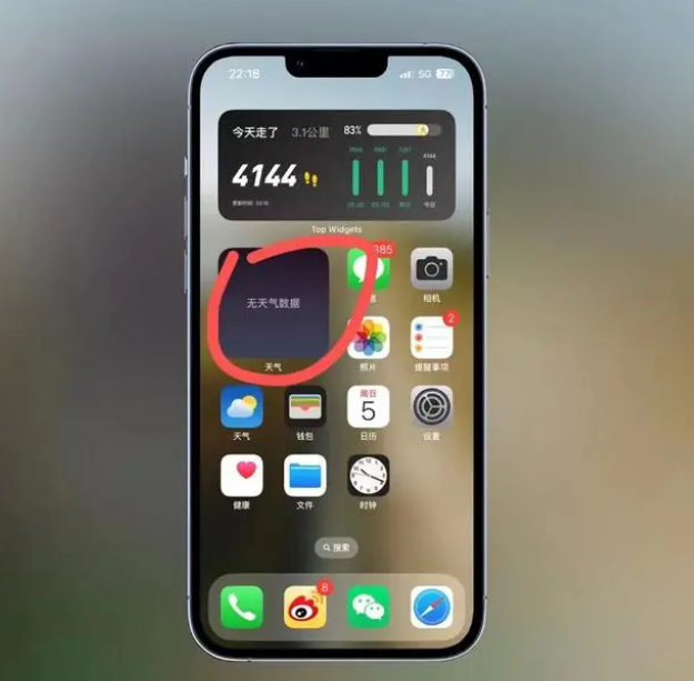 鄄城苹果手机维修分享:iOS16主屏幕天气小组件无法正常工作怎么办？ 