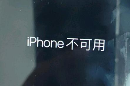 鄄城苹果服务网点分享锁屏界面显示“iPhone 不可用”如何解决 