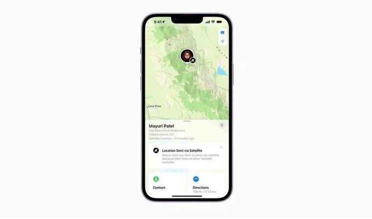 鄄城苹果14维修分享iPhone14系列中 FindMy功能通过卫星分享位置方法教程 